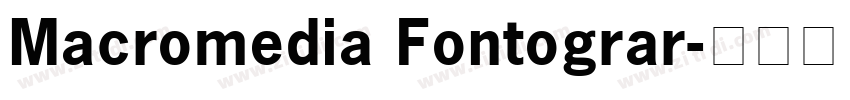 Macromedia Fontograr字体转换